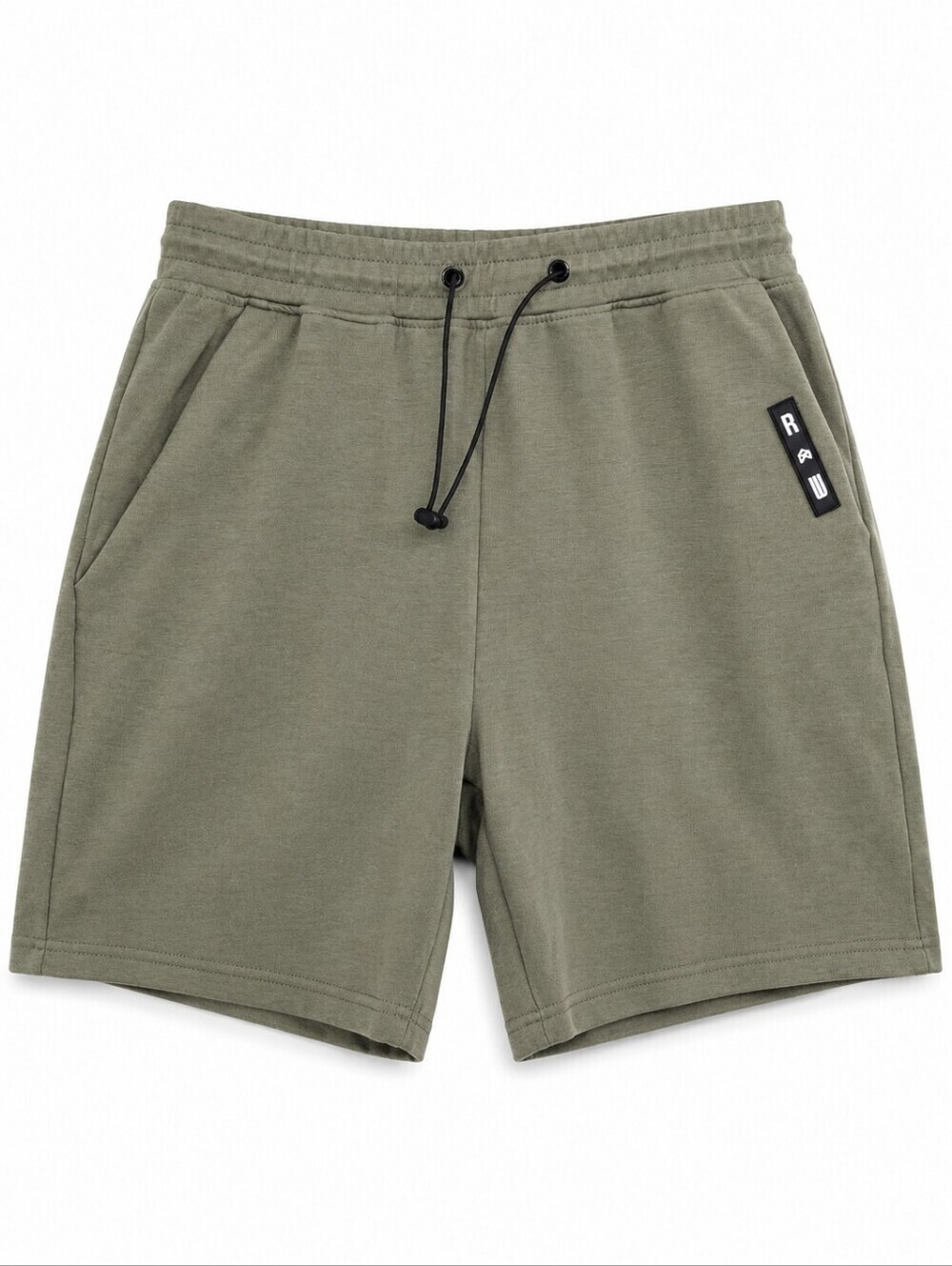 Rawgear Olive Drawstring Mens Athletic Shorts Size L